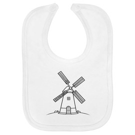 Azeeda 'Traditional Windmill' Soft Cotton Baby Bib (BI00061103)