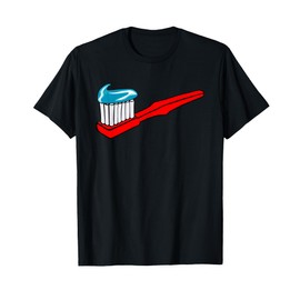 Big Toothbrush Toothpaste t-shirt Dental Dentist Hygiene Tee T-Shirt