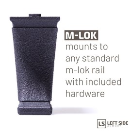Left Side - Stippled Shooting Stabilizer - Short for M-Lok