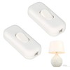 2Pcs Inline Switch, Durable 250V Lamp Switchs, 6A in Line