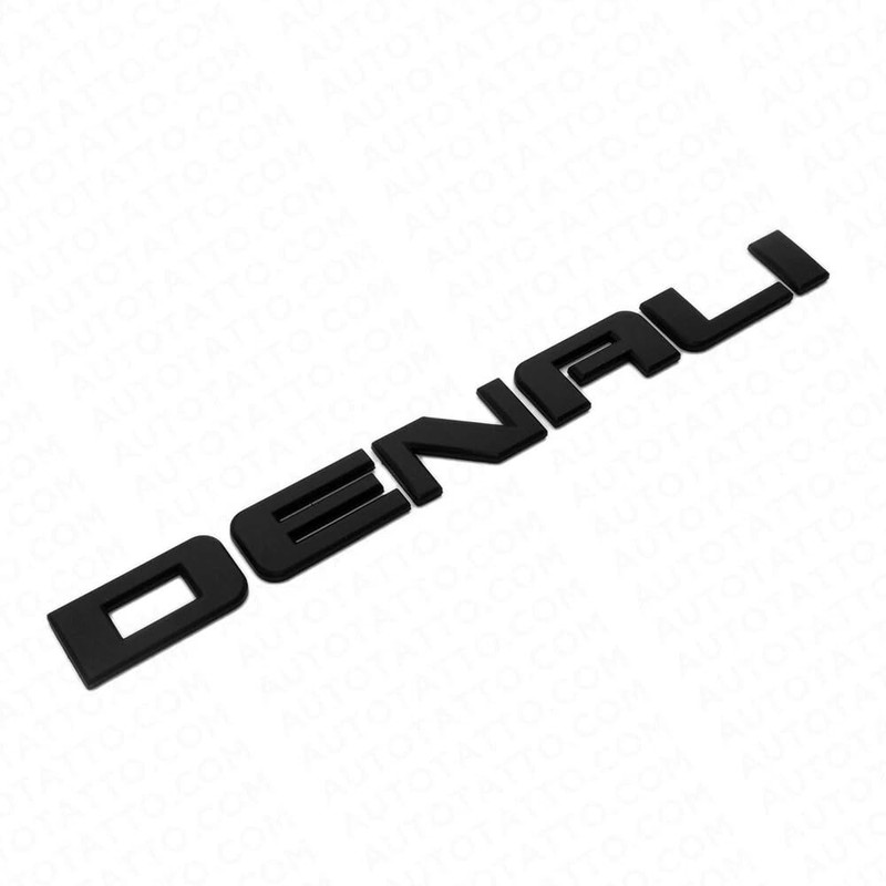 2Pcs Denali Emblems 3D Badge Door Side Tailgate Nameplate Logo