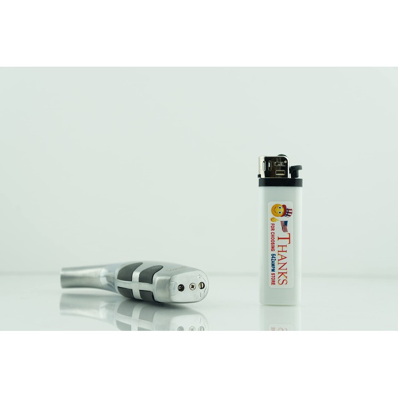 2 Items Scorch Metal 45 Degree Refillable Adjustable Flame Jet
