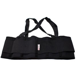 SAFE HANDLER Lifting Support Weight Belt -Black | Lower Back Brace Protects & Relieves Back Pain, Stable Support Belt with Dual Adjustable Straps and Breathable Mesh Panels, XX-Large