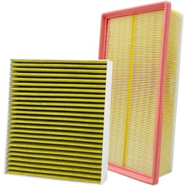 Capume 2PCS Cabin Engine Air Filter Kit JM5Q0 JM9620 Fits for 2018-2024 Atlas, 2020-2024 Atlas Cross Sport, Replacement for 5Q0-819-653, CF11643, 3QF129620