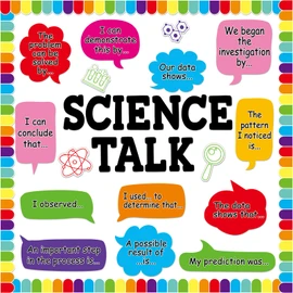 Science Bulletin Board Set Colorful Classroom Decorations Science Talk Bulletin Board Decorations Educational Paper Cutouts for Elementary Middle School Wall Decor Back to School Teacher Supplies