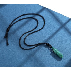 XIANNVXI Malachite Necklace Healing Crystal Necklace for Men Women Hexagonal Point Gemstone Pendant Reiki Adjustable Rope Men's Necklace Jewellery