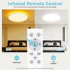 libtit 12 Inch White LED Ceiling Light with Night Light
