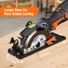 DOVAMAN Circular Saw, 5.8A 4-1/2" Circular Saw w/Laser, Metal Auxiliary