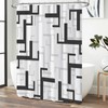 BTTN Extra Long Fabric Shower Curtain, 72x84 Inches Long Waterproof