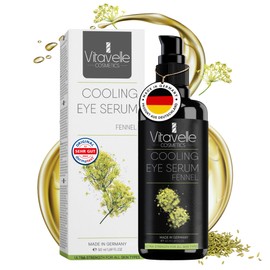 Vitavelle Premium Eye Cream - Remove Dark Circles with Fennel - Cooling Eye Serum - Eye Gel Moisture - Eye Cream Against Wrinkles and Dark Circles - Eye Lifting Booster