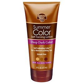 Banana Boat Self-Tanning Lotion, Deep Dark Summer Color for All Skin Tones, 6 Fl Oz