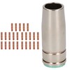 1 Shroud & 25 x 0.6mm Contact Tips MIG Welding
