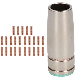 1 Shroud & 25 x 0.6mm Contact Tips MIG Welding Binzel Style Euro Torch MB25