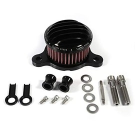 Filtro de aire para motocicleta,filtro de admisi¡§?n de filtro de aire para XL883 XL1200 2004 2015(Negro)