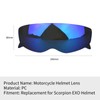 Motorcycle Helmet Lens Easy to Install Splashproof Fogproof Helmet Goggle
