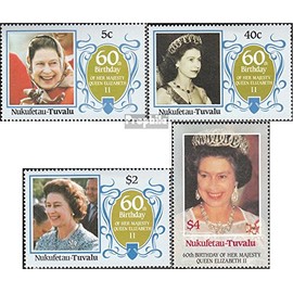 Prophila Collection Tuvalu-Nukufetau 77-80 (Complete Edition) Mint NH 1986 Queen Elizabeth II (Stamps for Collectors) British Royal House (Diana, Charles, Elisabeth ..)