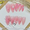 3D Flower Summer Press on Nails Medium Almond Fake Nails