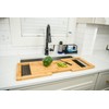 Lipper International 8841 Bamboo Wood Over-the-Sink Expandable Cutting Board, 34"