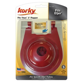 Korky 3030BP Flapper for Eljer Toilet Repairs - Replaces Eljer part 495-6077-00 - Large 3-Inch Flapper - Made in USA