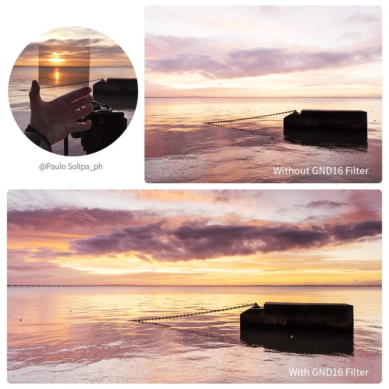 Reverse GND16 Filter, K&F Concept Reverse Graduated Neutral Density Filter
