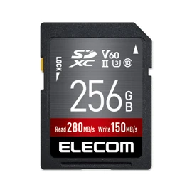 Elecom UHS-II V60 MF-FS256GU23V6R SD Card 256GB SDXC with Data Recovery Service