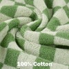 Soft Washcloths 12 Pack - Checkered Terry Wash Cloth (13"x13")
