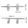 X AUTOHAUX 2pcs 6 Inch Stainless Steel Flagpole Cleat Hook