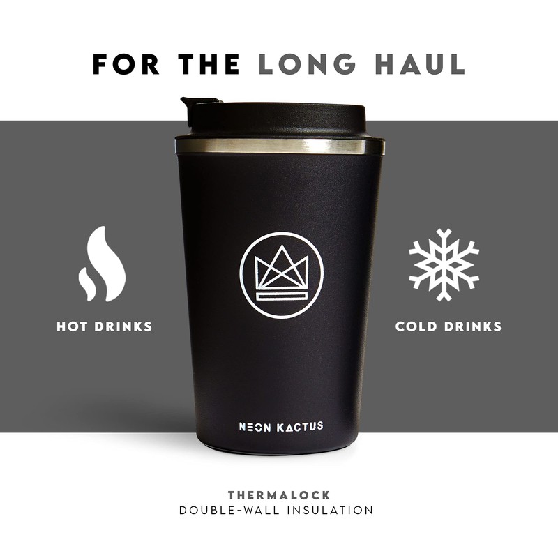 Neon Kactus Insulated Coffee Cup | Travel Cup | Double