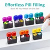 Fullicon Moisture-Proof Pill Organizer 2 Times a Day, Weekly Pill
