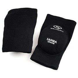 SMJ sport Senior Adult Unisex Volleyball Pads Knee Pads Protectors Volleyball Set of 2 Padded Black