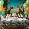 FuenteOrilla 4 Pcs Dinosaur Tablecloths Dinosaur Party Table Covers Waterproof