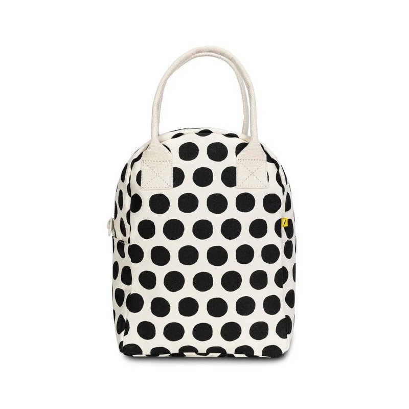 Fluf Zipper Lunch Bag (Various Designs), Solid Black