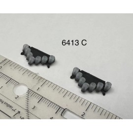 Non-operating Lightbars 2 Pack 1/64 Federal Signal Old Vector Vision Lightbar For Greenlight Police Cars