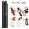 LISAPACK 8ML Atomizer Perfume Spray Bottle for Travel, Empty Refillable