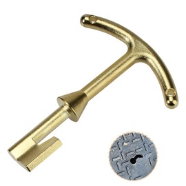 VIDABTE M07001 water meter key, Water Meter Box Key, Water Meter Cover/Lid Opening Tool, Valve Box Key - 5.5-inch Length