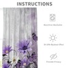 EGLGCC Purple Floral Curtains Farmhouse Flower Retro Rustic Country Lavender