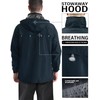 iCreek Men's Rain Jacket Lightweight Waterproof Packable Rain Shell Jacket