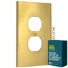 Rio Salto Modern Metal Gold Wall Outlet Cover Outlet Cover