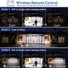 Aialun Solar Security Lights Outdoor with Dual Motion Sensor, 8500K