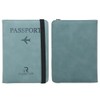 ROUGH FIT Passport Holder, Premium PU Leather Passport Cover with