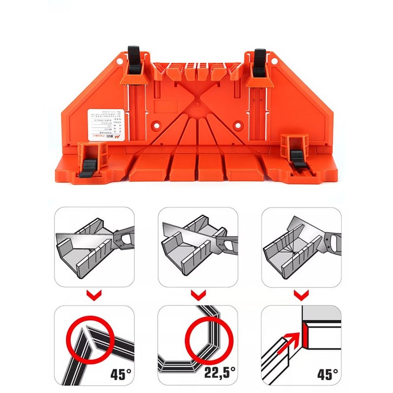 Mitre Box Mitre Box Angle 22.5° 45° 90° Plastic Mitre