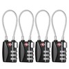 ZHEGE Dial Lock, Travel, Dial Type, Cable Lock, Security Code,
