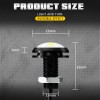 CHUSYYRAY 4pcs White LED Grille Lighting Kit Universal Fit Truck