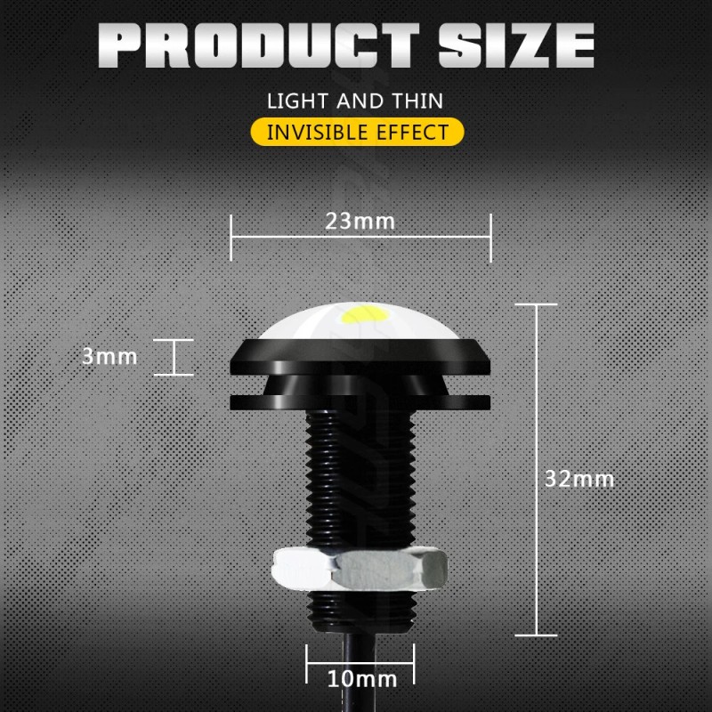 CHUSYYRAY 4pcs White LED Grille Lighting Kit Universal Fit Truck