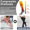 Calcetines de Compresión Mujer y Hombre, 4 Pares Medias Compresión