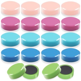 ZDZBLX Fridge Magnets, 20PCS Strong Refrigerator Magnets, Small Round Magnets for Whiteboard, Fridge, Locker, Office, School, Classroom, Decorative Heavy Duty Cute Mini Magnets, Multi-Use Magnetic Set