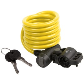 M-Wave 12338661 S 10.18 Spiral Cable Lock, Yellow