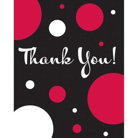 8-Count Thank You Notes, Cupcake Blowout
