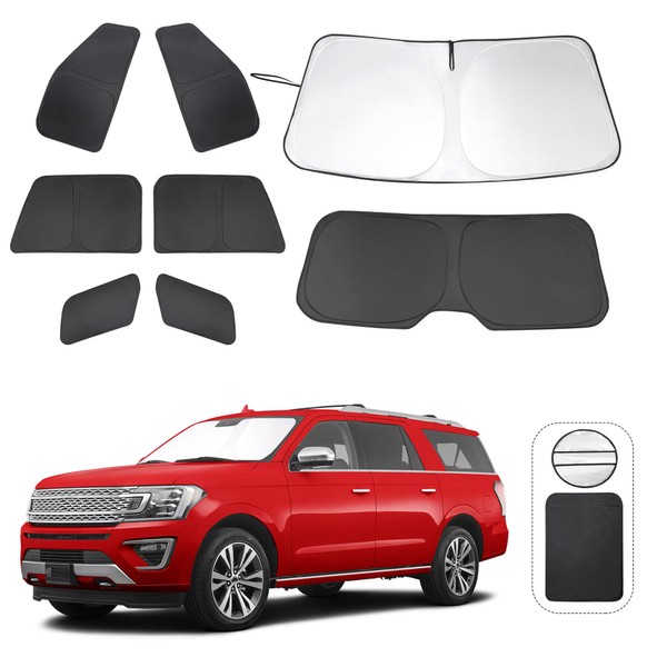 TTINGLU Window Shades for Ford Expedition SUV 2018-2024 Accessories Car