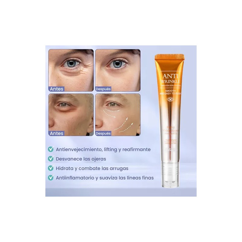 Crema Contorno De Ojos Con Retinol Antiarrugas Roll On 20g